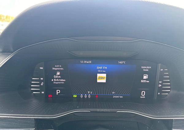 Skoda Superb cena 126500 przebieg: 24319, rok produkcji 2022 z Gdynia małe 211